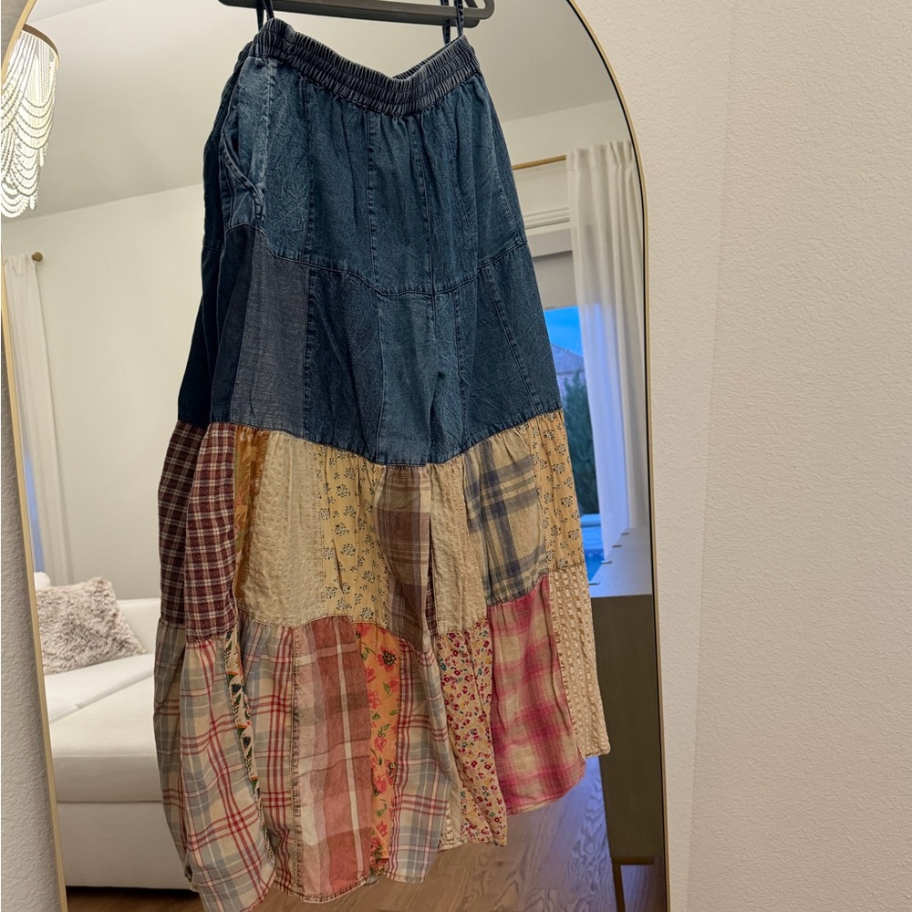 Young Threads Patchwork Tired Pants - Multicolor - image 4